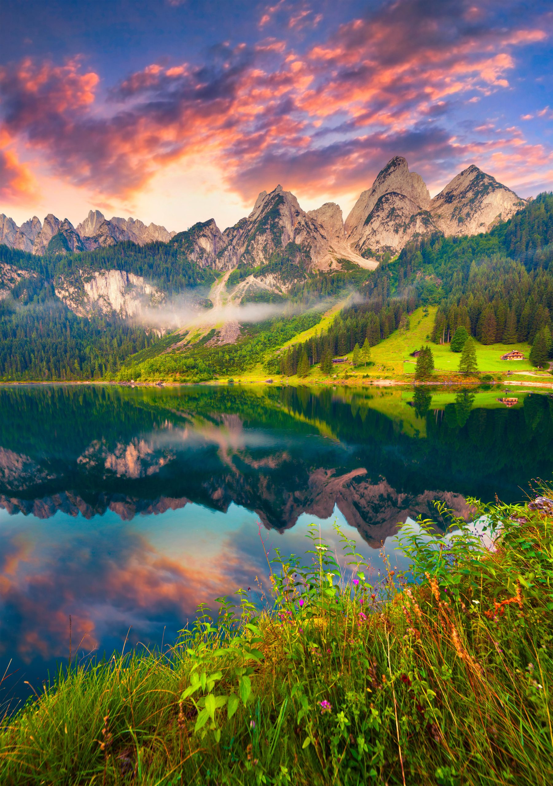 La Giettaz mountain peak panoramic view French Alps scenery