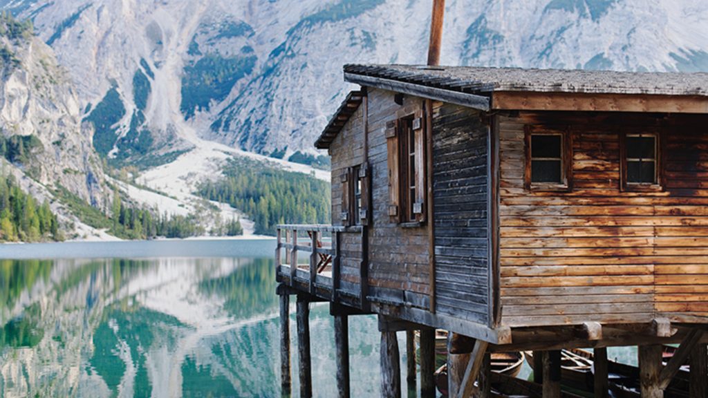 La Giettaz mountain lake scenic Alpine water surrounded by peaks